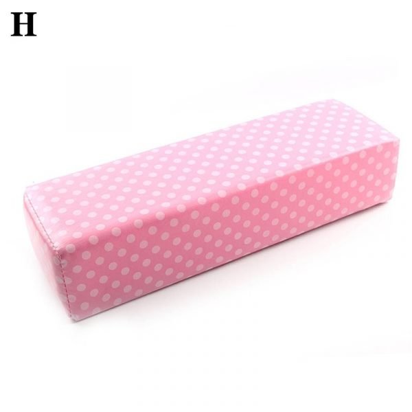Nail Art PU Leather Hand Rest Manicure Cushion Pillow-H