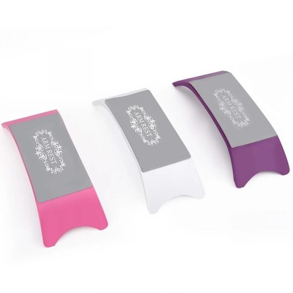 Plastic & Silicone Nail art Cushion Pillow Nail Arm Rest For Manicure Use-2