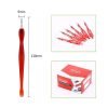 Professional Quality Plastic Dead skin pusher cuticle trimmer-6
