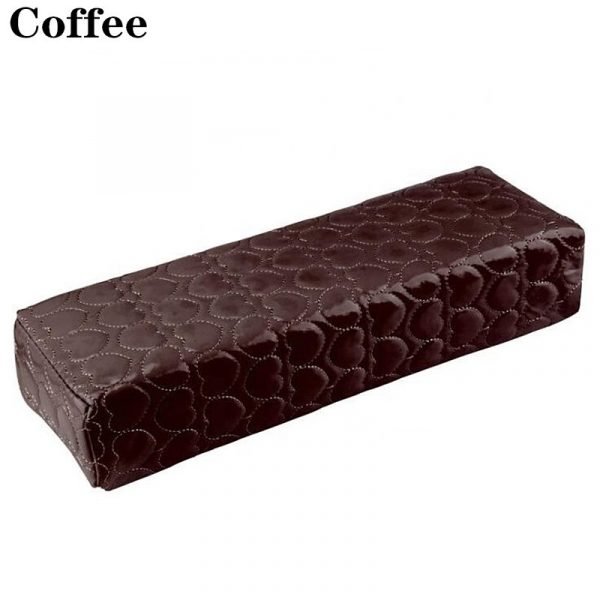 Rectangle PU Leather Manicure Cushion Pillow Arm Rest Holder With Sponge Inside-11