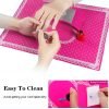 Washable Foldable Silicone Pillow Hand Holder Lace Table Mat Pad-3
