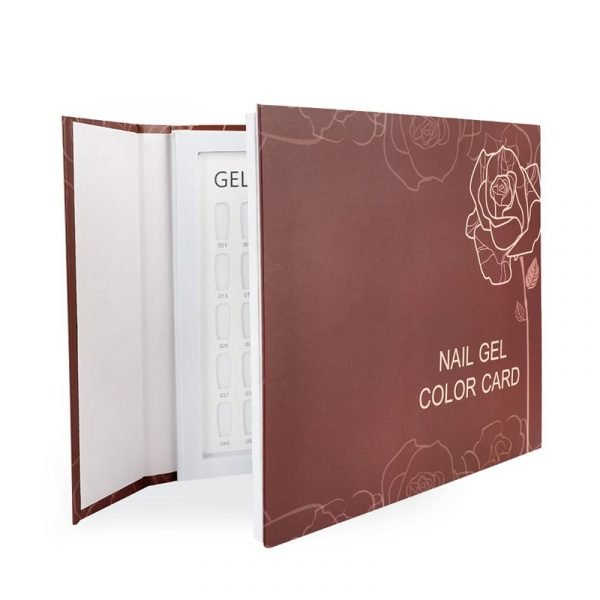 120 Colors Rose And Birds Pattern Nail Gel Polish Color Display Card Book-2