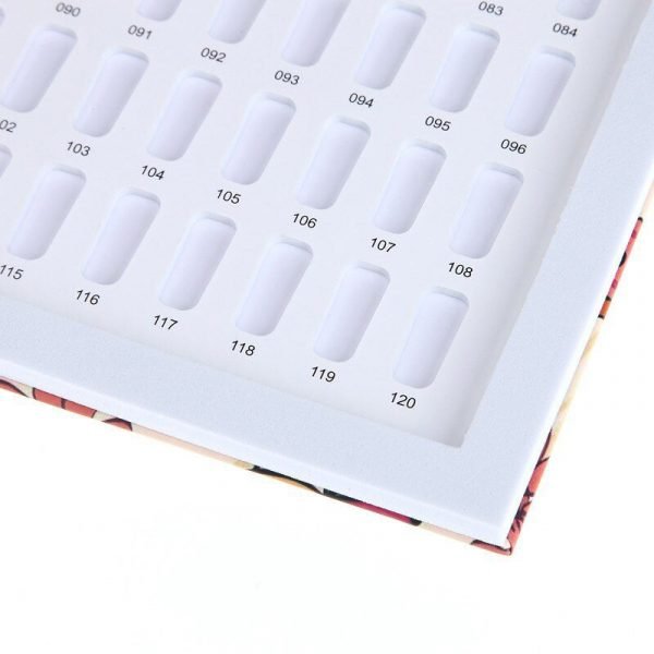 120 Colors Rose And Birds Pattern Nail Gel Polish Color Display Card Book-4