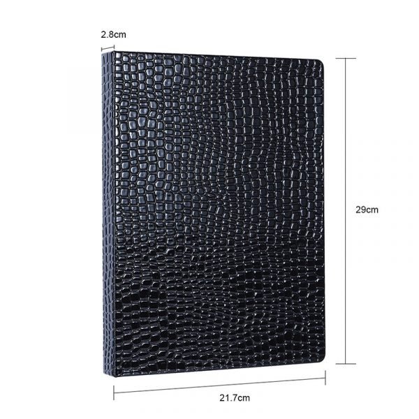 216 Colors Embedded Style Alligator Pattern Delicate PU Leather Nail Art Color Chart Display Book-7