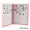 216 Colors Embedded Style Ananas pattern Nail Art Color Chart Display Book-2