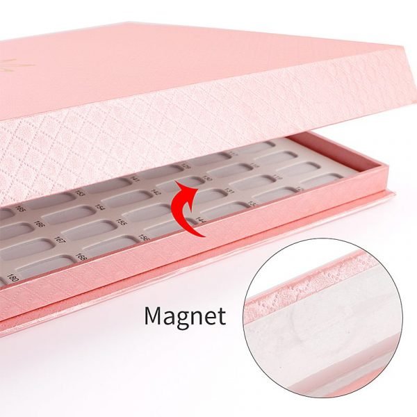 216 Colors Embedded Style Ananas pattern Nail Art Color Chart Display Book-3