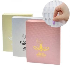 216 Colors Embedded Style Ananas pattern Nail Art Color Chart Display Book