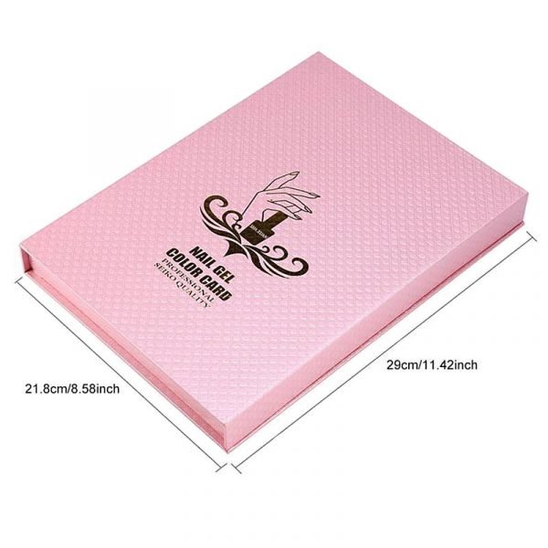 216 Colors Embedded Style Ananas pattern Nail Art Color Chart Display Book-7