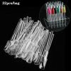 32PCS per PACK Clear Nail Art Salon Color Display Stand Sticks-3