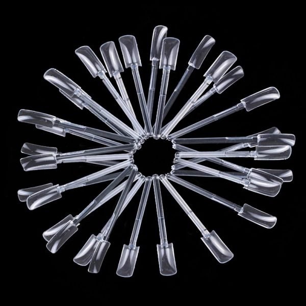 32PCS per PACK Clear Nail Art Salon Color Display Stand Sticks-4