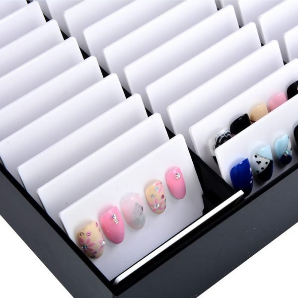 44 Grids Nail Gel Polish Color Display Tips Storage Box-2