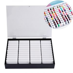 44 Grids Nail Gel Polish Color Display Tips Storage Box