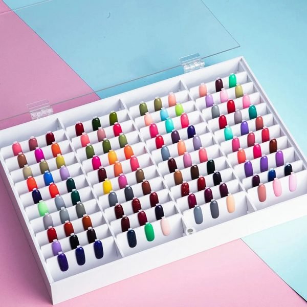 44 Grids Nail Gel Polish Color Display Tips Storage Box-4