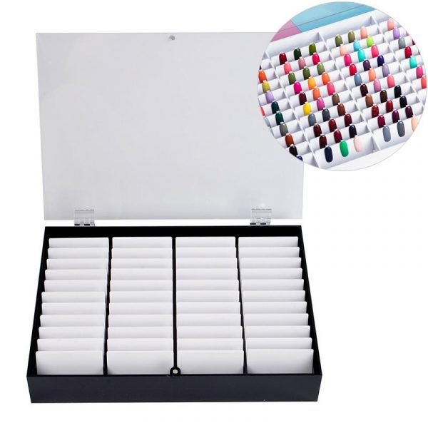 44 Grids Nail Gel Polish Color Display Tips Storage Box