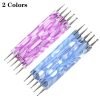 5Pcs per Set 2 Way Spray Pattern Acrylic Handle Dotting Marbleizing Pen Tool Set-8