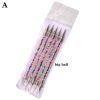5pcs per set Acrylic Handle With Pearl Ball Inside 2 Way Marbleizing Dotting Pen Set-9