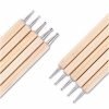 5pcs per set Wooden 2 Way Marbleizing Dotting Pen Set-1
