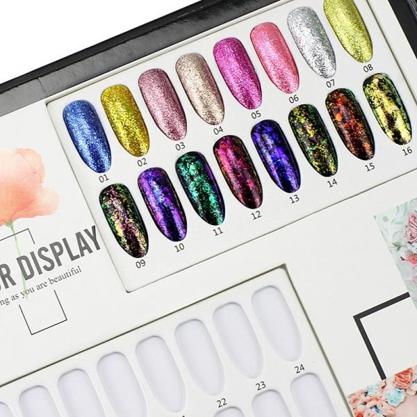 60 And 80 Colors Various Designs Of Nail Gel Polish Display Card Book Color Board-5