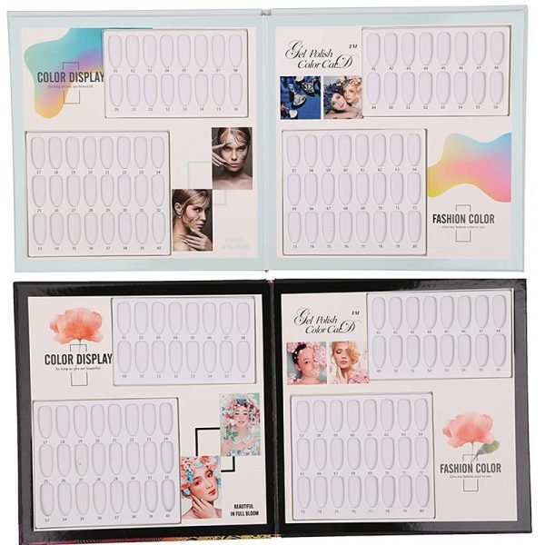 60 And 80 Colors Various Designs Of Nail Gel Polish Display Card Book Color Board-7