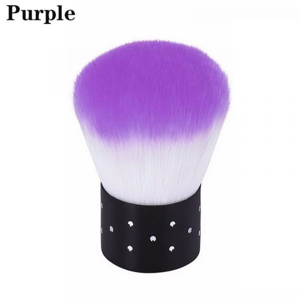 Crystal Embedded Handle Soft Nail Art Dust Brush Make Up Foundation Brush-11
