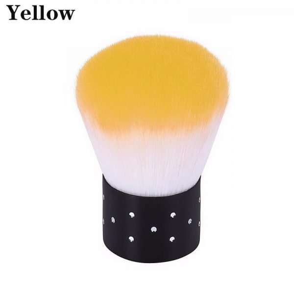 Crystal Embedded Handle Soft Nail Art Dust Brush Make Up Foundation Brush-12