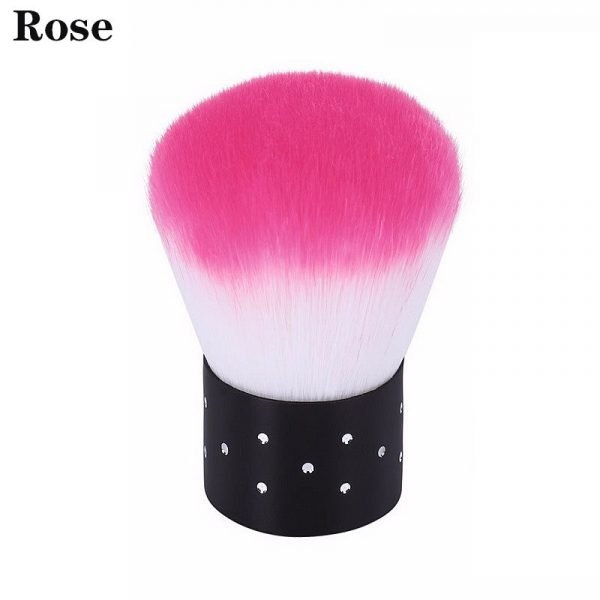 Crystal Embedded Handle Soft Nail Art Dust Brush Make Up Foundation Brush-13