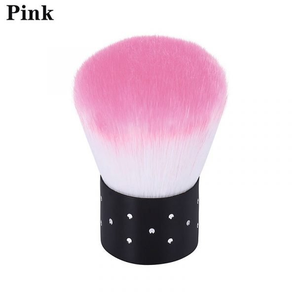 Crystal Embedded Handle Soft Nail Art Dust Brush Make Up Foundation Brush-14