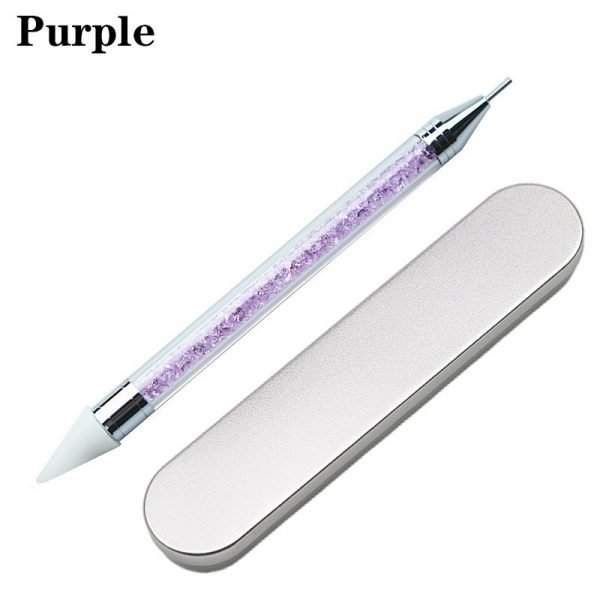 Dual-ended Nail Art Dotting Wax Pen and 2pcs Replacement Head With Box-10