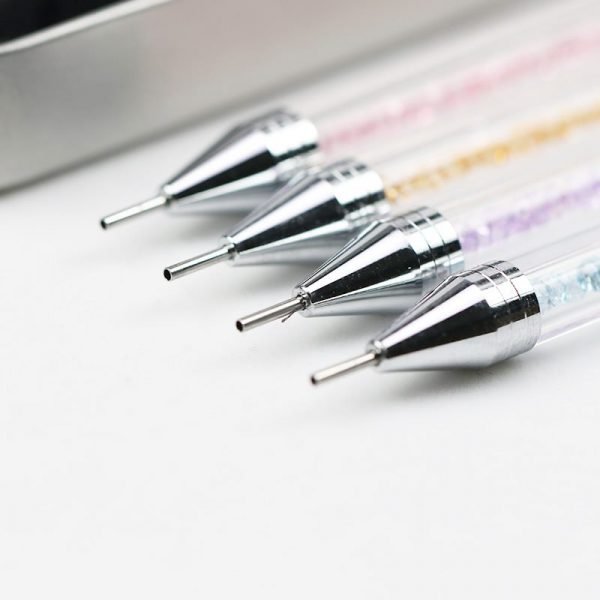 Dual-ended Nail Art Dotting Wax Pen and 2pcs Replacement Head With Box-6