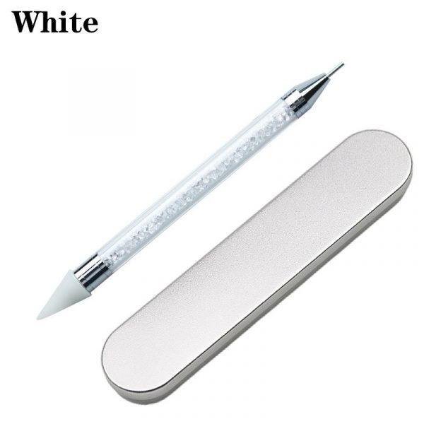 Dual-ended Nail Art Dotting Wax Pen and 2pcs Replacement Head With Box-7