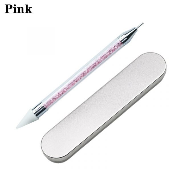 Dual-ended Nail Art Dotting Wax Pen and 2pcs Replacement Head With Box-8