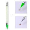 Dual-ended Nail Rhinestone Studs Picker With Crystal Handle Wax Pen Dotting Tool-1