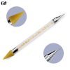 Dual-ended Nail Rhinestone Studs Picker With Crystal Handle Wax Pen Dotting Tool-14