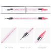 Dual-ended Nail Rhinestone Studs Picker With Crystal Handle Wax Pen Dotting Tool-6