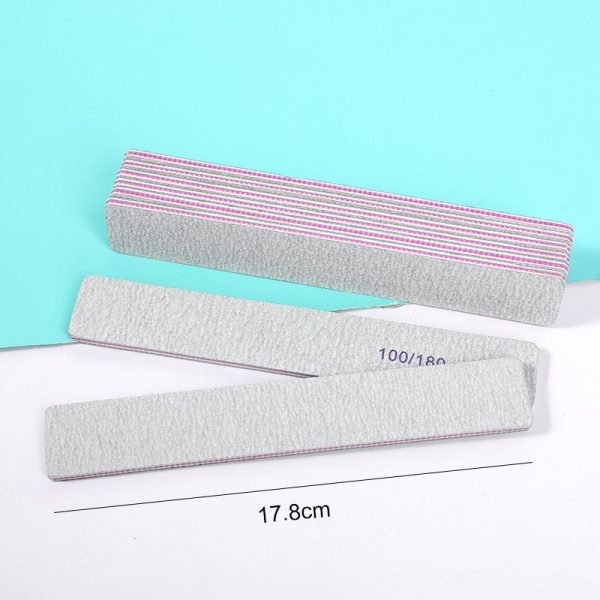 High-quality Rectangle Shape Double Sided Grit Emery Nail Polishing File-2
