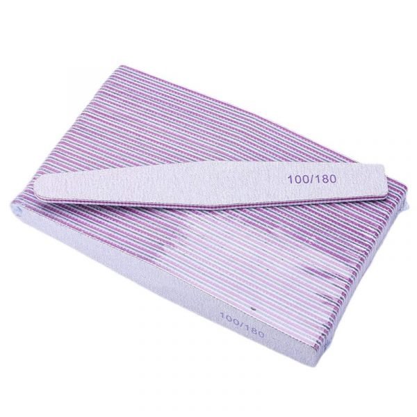 High-quality Rhombus Shape Double Sided Grit Emery Nail Polishing File-5