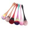 Long Slim Metallic Handle Soft Hair Nail Dust Cleaning Brush Face Makeup Brush