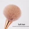 Long Slim Metallic Handle Soft Hair Nail Dust Cleaning Brush Face Makeup Brush-4