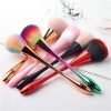 Long Slim Metallic Handle Soft Hair Nail Dust Cleaning Brush Face Makeup Brush-7