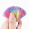 Multi-Color Soft Hair Metal Handle Nail Art Dust Cleaning Brush-3