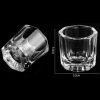 Nail Art Octangle Shape Glass Acrylic Dappen Dish-4