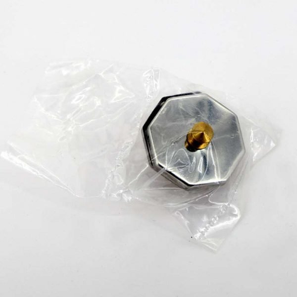 Nail Art Octangle Shape Glass Acrylic Dappen Dish With Stainless Lid-5