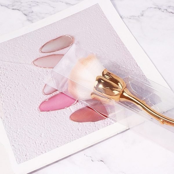 Rose Style Soft Hair Nail Dust Cleaning Brush Foundation Cosmetics Makeup Brush-8