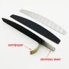 Stainless Steel Nail File Pad Board For Replaceable Sandpaper Nail File-3