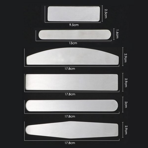 Stainless Steel Nail File Pad Board For Replaceable Sandpaper Nail File-5