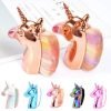 Unicorn Shape Nail Dust Remover Brush Makeup Brushes