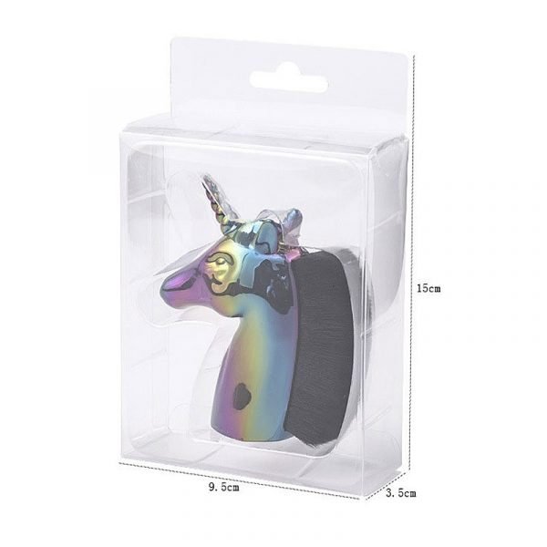 Unicorn Shape Nail Dust Remover Brush Makeup Brushes-5