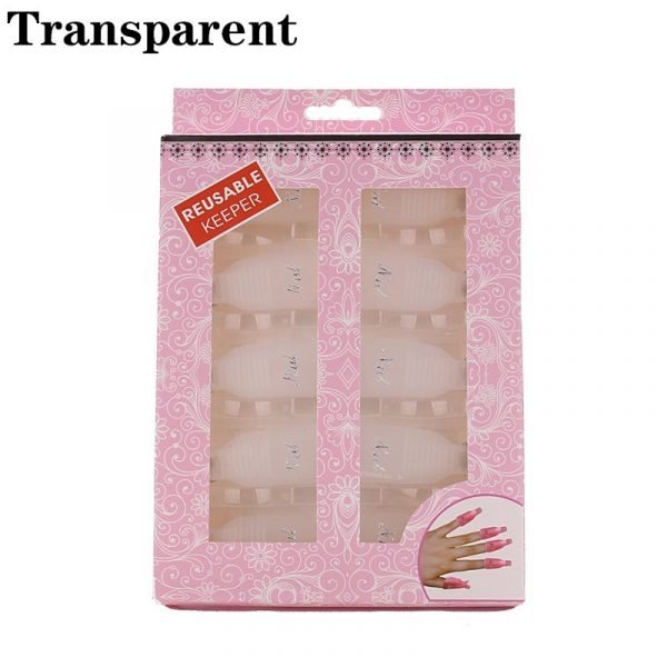 10pcs Plastic Gel Nail Polish Remover Clip Wearable Soak Off Cap-10