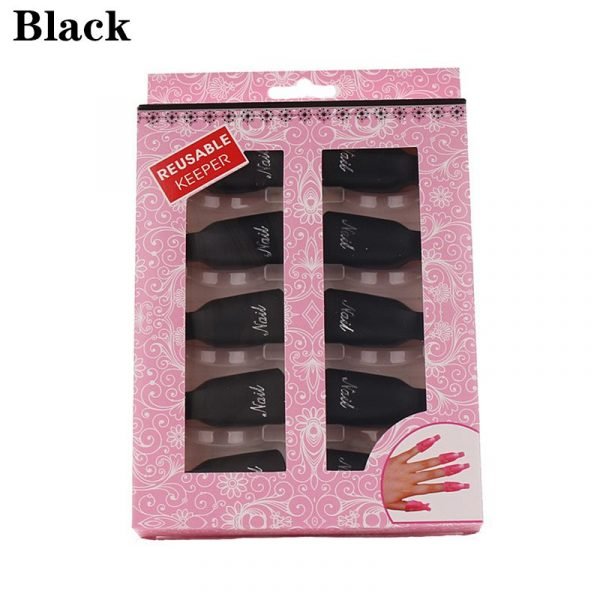 10pcs Plastic Gel Nail Polish Remover Clip Wearable Soak Off Cap-13