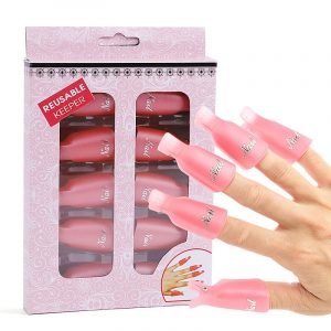 10pcs Plastic Gel Nail Polish Remover Clip Wearable Soak Off Cap